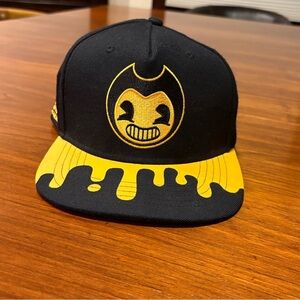 Bendy And The Ink Machine The Creator Lied To Us Black & Yellow Snapback Hat Cap